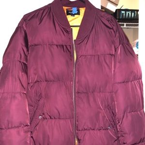 Pacsun Maroon Bomber jacket size Large